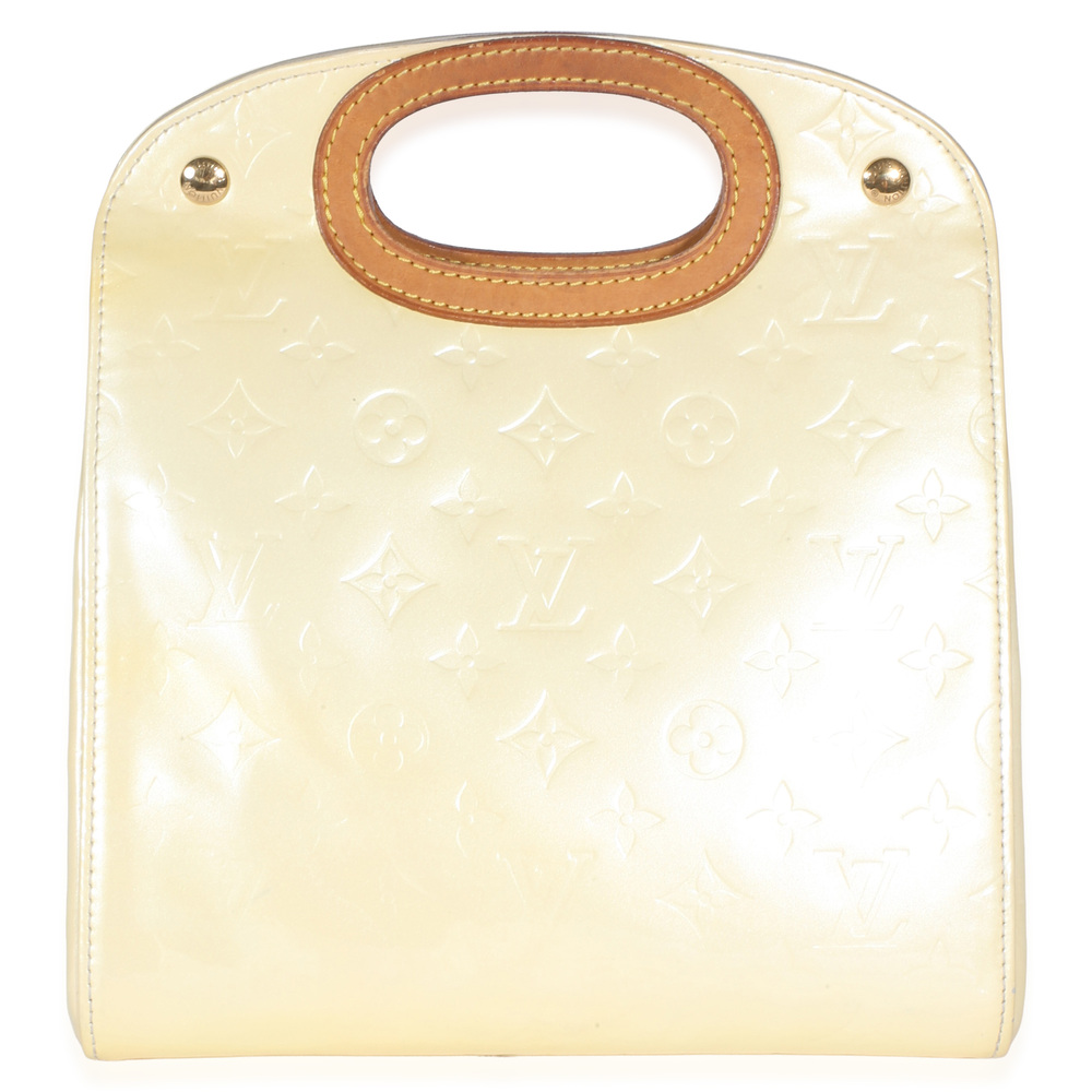 Louis Vuitton Pale Yellow Monogram Vernis Maple Drive